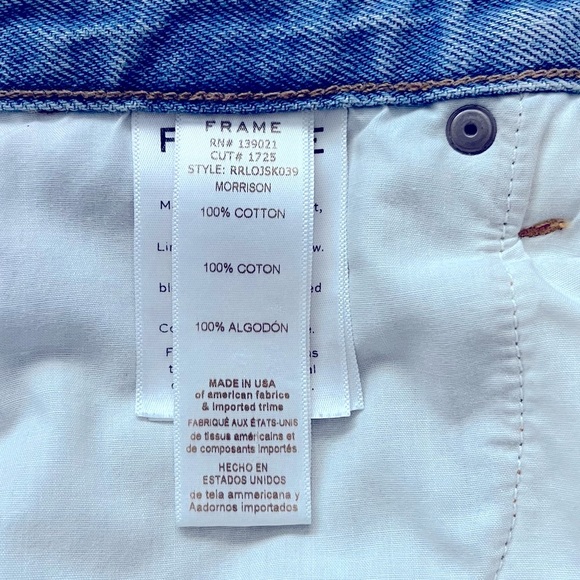 NWOT Frame Denim Rigid Re-ReLease Le Original Skinny Light-Wash Blue Jeans 26 Sm - Picture 15 of 16